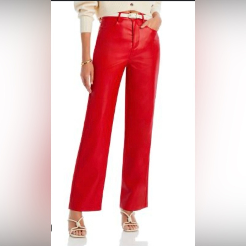 WAYF Faux Leather Women's Pants